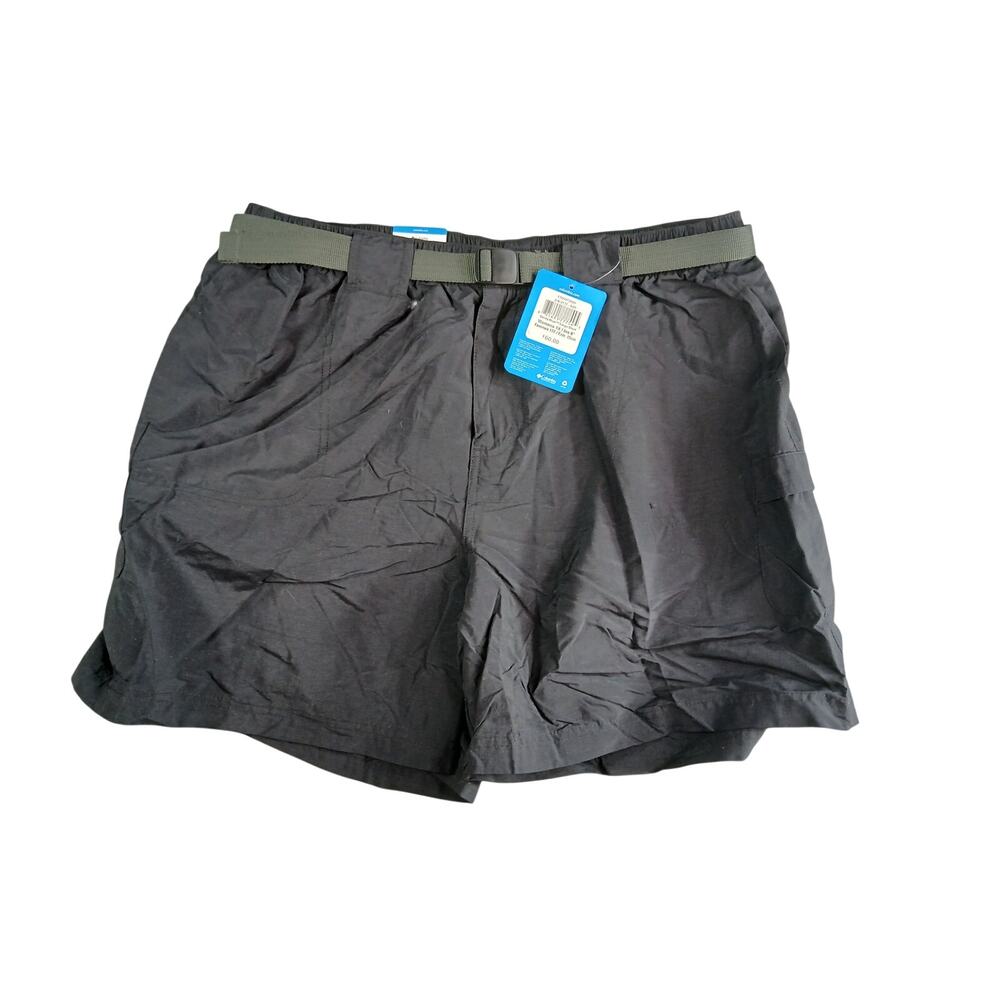 Columbia Shorts Womens Black 1X Mid-Rise 6" Inseam Stretch Athletic Hike NWT